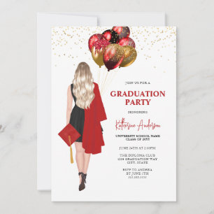 Invitación Partido de Graduación Roja Femenina