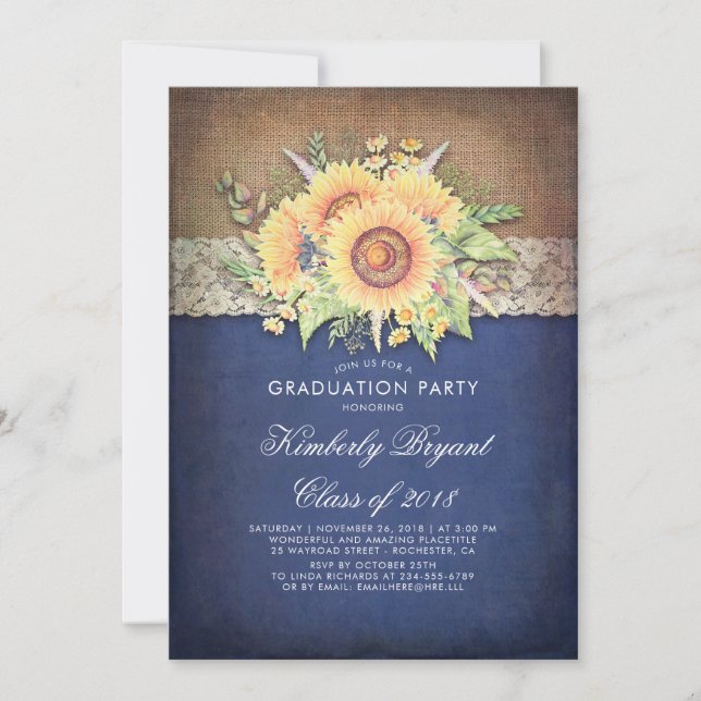 Invitación Partido de Graduación Rústica de la Marina del Gir (Anverso)