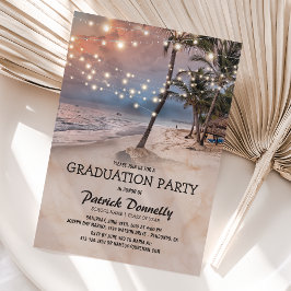 Invitación Partido de Graduación Tropical Vintage Beach 2025