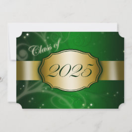 Invitación Partido de Graduación Verde y Oro 2025