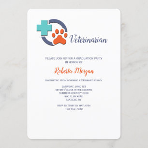Invitación Partido de Graduación Veterinaria Cross y Paw
