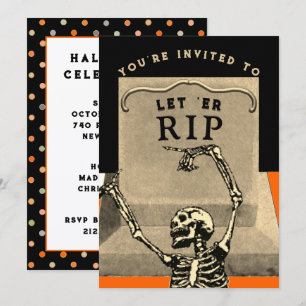 Invitación Partido de Halloween Creativo