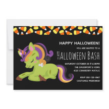 Partido de Halloween "Cubie Zombie Unicorn"