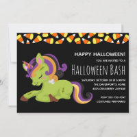 Partido de Halloween "Cubie Zombie Unicorn"