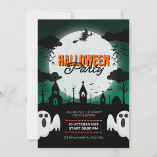 Invitación Partido de Halloween de Cuto Costume