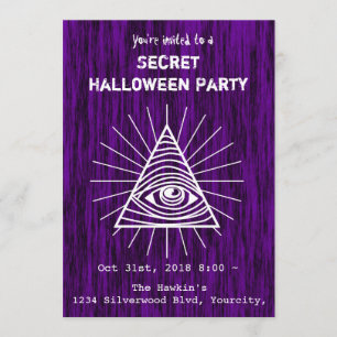 Invitación Partido de Halloween de Illuminati