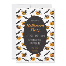 Partido de Halloween Jack O Lanterns Bat Black Nar