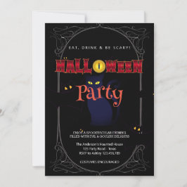Invitación Partido de Halloween Vintage Gótico