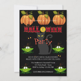 Invitación Partido de Halloween Vintage Gótico