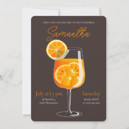 Invitación Partido de la Bachelette Aperol Spritz