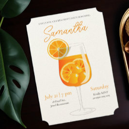 Invitación Partido de la Bachelette Aperol Spritz