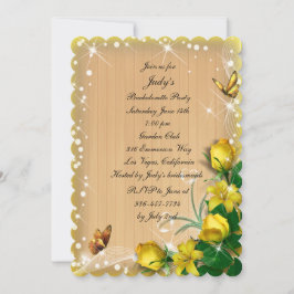 Invitación Partido de la Bachelorette de Floral Rusa
