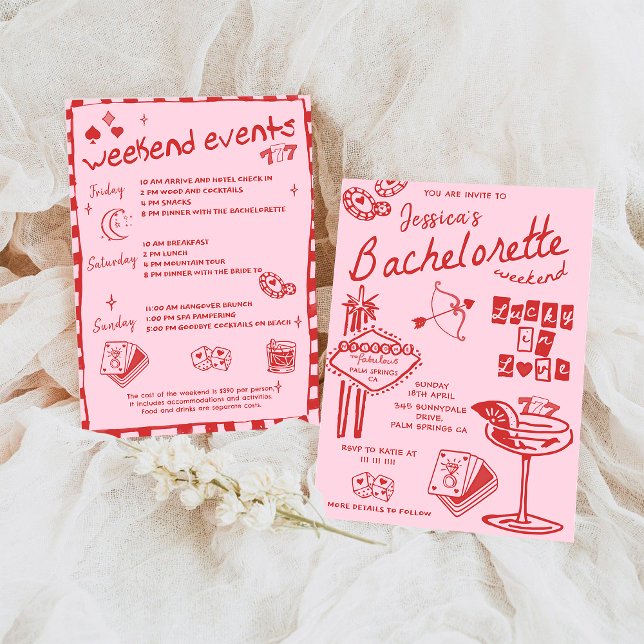 Invitación Partido de la Bachelorette de Póquer Invi (Subido por el creador)