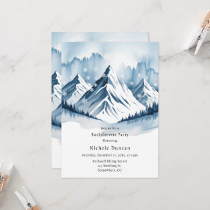 Invitación Partido de la Bachelorette de Wreath en invierno d