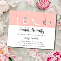 Partido de la Bachelorette Girly Pink