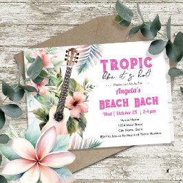 Invitación Partido de la Bachelorette Tropical