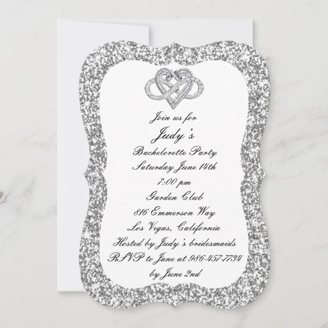 Invitación Partido de la soltera del corazón infinito del Pur (Anverso)