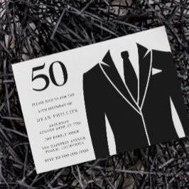 Invitación Partido de los 50 Años de Black Suit & Tie
