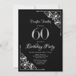 Invitación Partido de los Años 60 Blanco y Negro