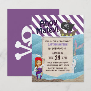Invitación Partido de los Años 6 de las Rayas Púrpura del Chi