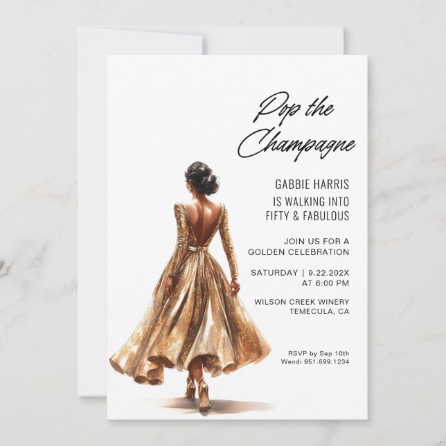 Invitación Partido de los Años Dorados (Anverso)