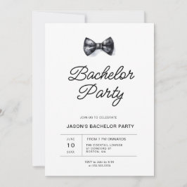 Invitación Partido de los Bacheleres Blanco y Negro