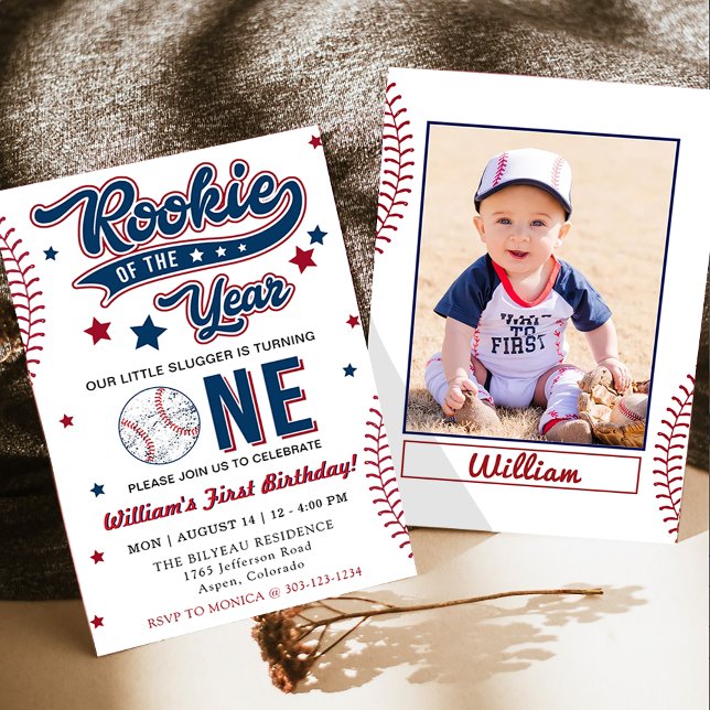 Invitación Partido de los Primeros Cumpleaños del Rookie of t (Subido por el creador)