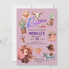 Invitación Partido de Nacimiento Occidental de la Primera Jov