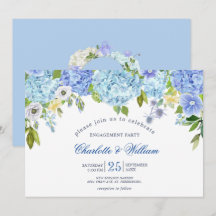 PARTIDO DE PARTICIPACIÓN DE Blue Hydrangeas Floral