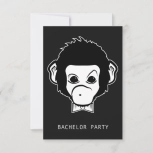 Invitación partido de soltería señor monkey