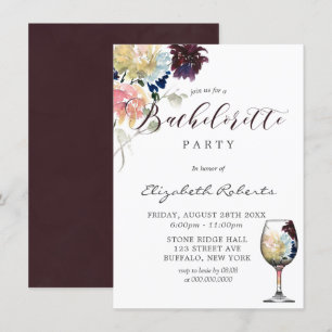 Invitación Partido de solteros rosados de la Marina de Borgoñ