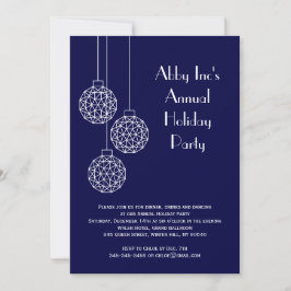 Invitación Partido de vacaciones corporativo moderno azul