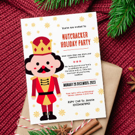Invitación Partido de vacaciones de Cutcracker