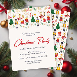Invitación Partido de vacaciones de los Navidades de ballet d