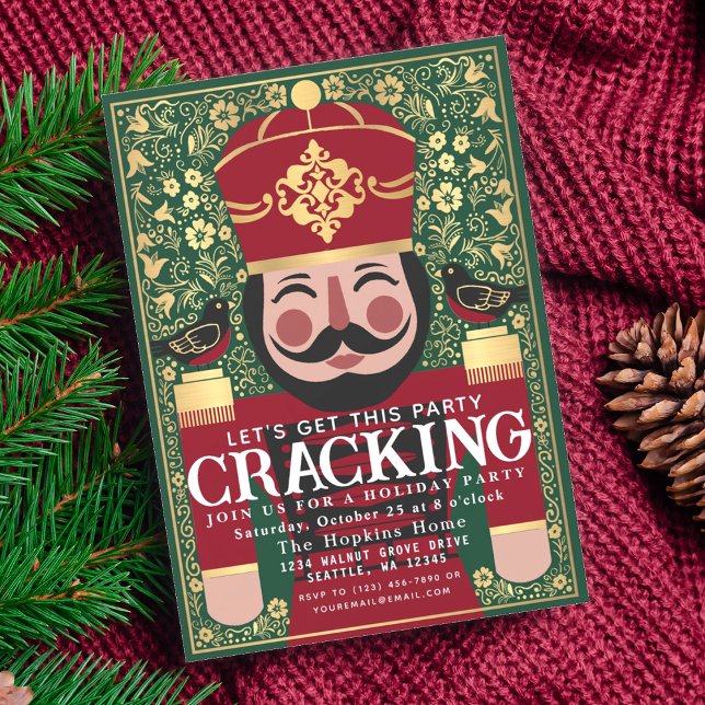Invitación Partido de vacaciones de los Navidades de cracking (Subido por el creador)