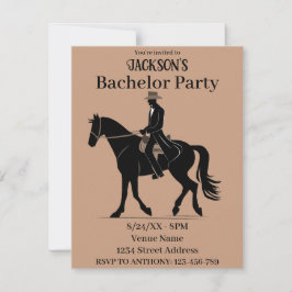 Invitación Partido del bachiller Boda Occidental