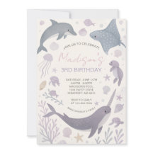 Partido del Cumpleaños del chica Bajo el Mar