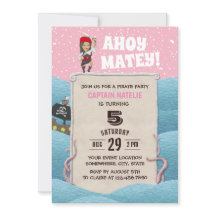 Partido del Cumpleaños del Chica Pirata Octopus Ah