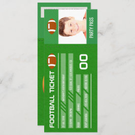 Invitación Partido del Cumpleaños del Fútbol agrega foto Entr