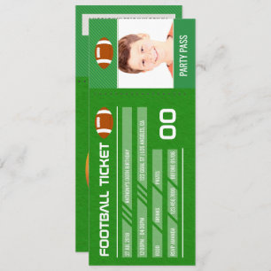 Invitación Partido del Cumpleaños del Fútbol agrega foto Entr