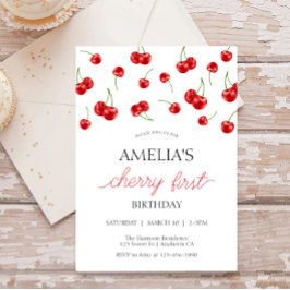 Invitación Partido del primer cumpleaños de Berry, Chica de c