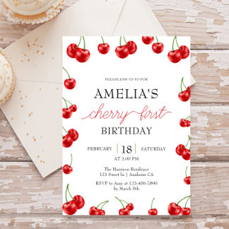 Invitación Partido del primer cumpleaños de Berry, Chica de c