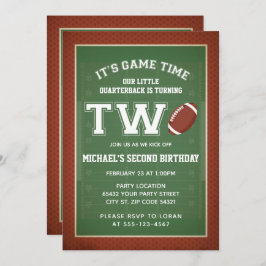 Invitación Partido del Segundo Cumpleaños del Fútbol