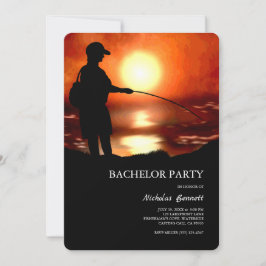 Invitación Partido del soltero de pesca