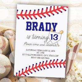 Invitación Partido Deportivo Nacimiento Niño Béisbol