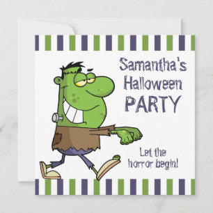 Invitación Partido Frankenstein Halloween