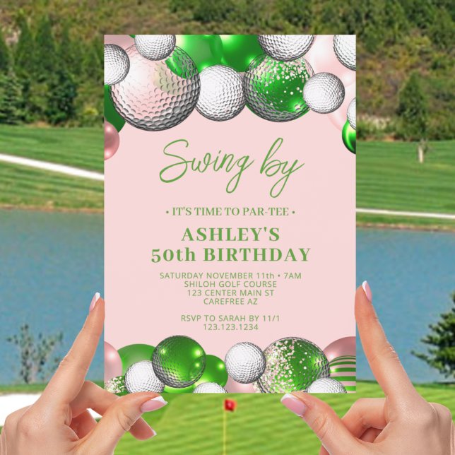 Invitación Partido Golf Swing By Birday (Subido por el creador)
