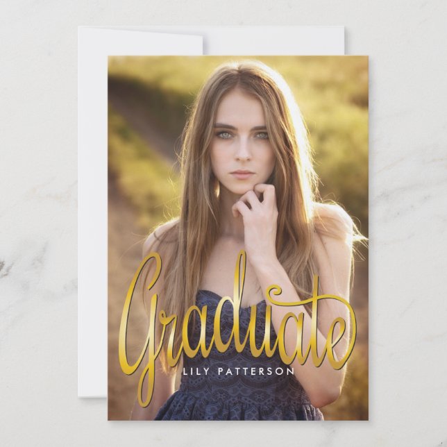 Invitación Partido Graduado de Oro (Anverso)