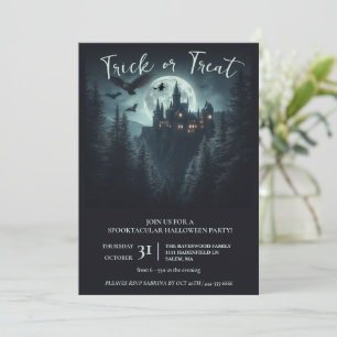 Invitación Partido Halloween de Brujas