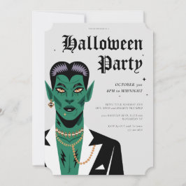 Invitación Partido Halloween de Frankenstein